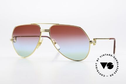 Cartier Vendome LC - S Bordeaux Polar Lights Lenses Details
