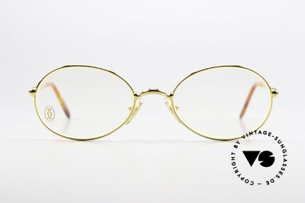 Cartier Saturne - M 90's Frame 22ct Gold Plated, model from the 'Thin Rim' series by Cartier (lightweight), Made for Men and Women