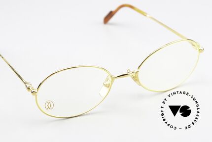 Cartier Saturne - M 90's Frame 22ct Gold Plated, the lens height is 36mm = suitable for progressive vision, Made for Men and Women