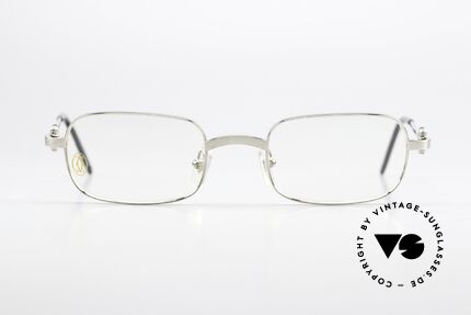 Cartier Dreamer - S 90s Frame Brushed Platinum, precious & very striking design, S size 48°21, 135, Made for Men and Women