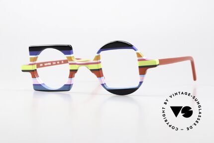 Wissing 2854 Anti Mainstream Art Glasses, crazy colorful glasses by Wissing, model 2854, Made for Men and Women