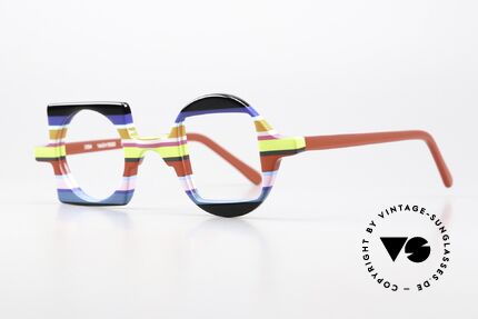 Wissing 2854 Anti Mainstream Art Glasses, multi-layered acetate frame, made in Germany, Made for Men and Women