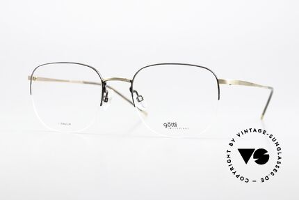 Götti Averi Semi Rimless Titan Frame Details