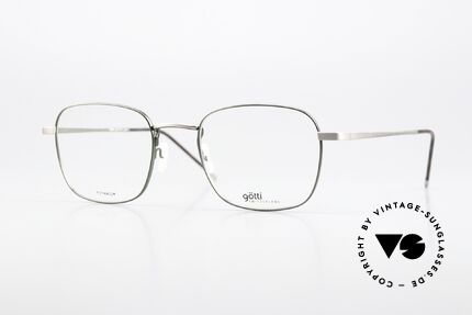 Götti Davis Square Frame Titan Green Details