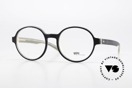 Götti Werry Round Acetate Frame Black Details