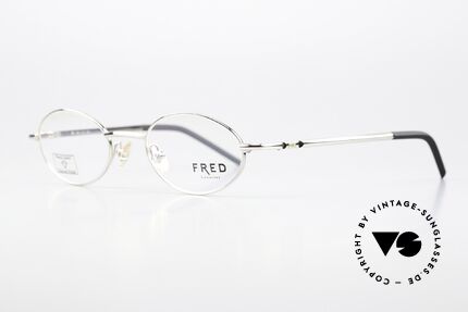 Fred Cut 001 Timeless Oval Eyeglasses, precious, unworn original; costly PLATINUM-plated, Made for Men and Women