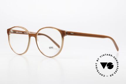 Götti Sabik Ladies Specs Panto Style, really timeless in shape and coloring (light brown), Made for Women