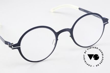 Mykita Thelonius Round Specs In Dark Blue, unworn model comes with an original case by MYKITA, Made for Men and Women