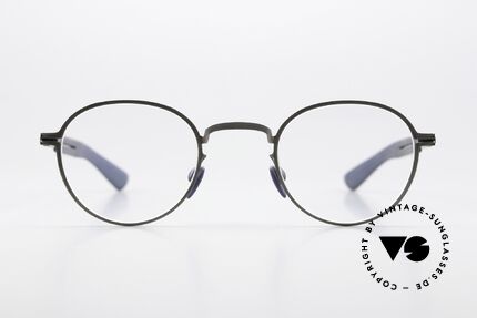 Mykita Mylon Quince Designer Eyewear Unisex, size 45-26, col 246 Shiny Graphite/Navy Blue, Made for Men and Women
