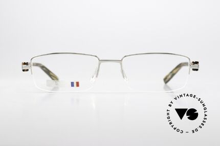 Tag Heuer 8204 Trends Polished Palladium Tortoise, semi rimless Nylor-eyeglasses with spring hinges, Made for Men