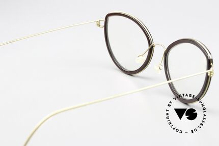 Lindberg Katrine Air Titan Rim Ladies Frame Cateye Style, orig. Lindberg DEMO lenses can be replaced optionally, Made for Women