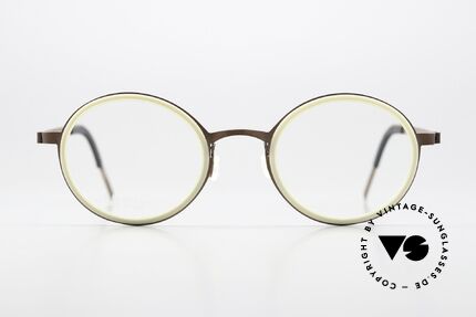 Men's round titanium eyeglass frames best sale