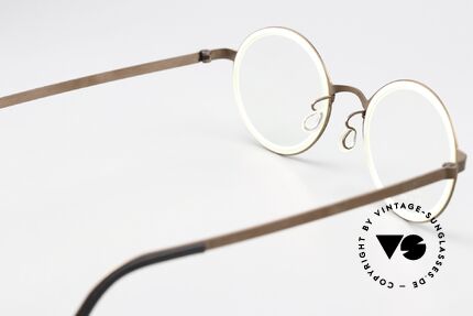 Glasses Lindberg 9707 Strip Titanium Round Titanium Frame Unisex
