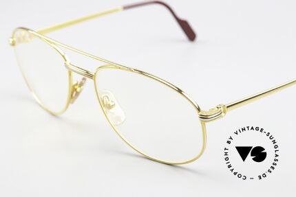 Cartier Driver - M 90's Luxury Aviator Frame, 22ct gold-plated frame with serial number & packaging, Made for Men