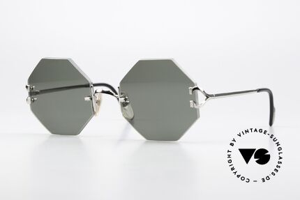 Cartier Rimless Octag Rimless Octagonal Shades Details