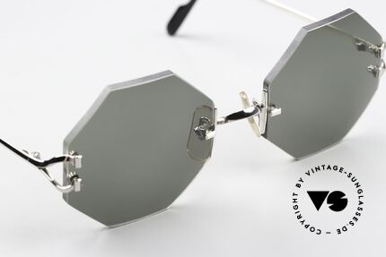 Cartier Rimless Octag Rimless Octagonal Shades, unworn rarity comes with an original case by Cartier, Made for Men and Women