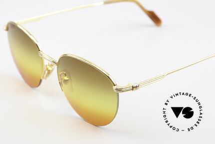 Cartier Colisee - S Round Luxury Shades 90's, 22ct gold-plated (like all vintage CARTIER frames!), Made for Men and Women