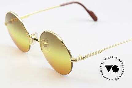 Cartier Mayfair - S Triple Gradient Sun Lenses, 22ct gold-plated flexible frame; semi-rimless, Made for Men and Women