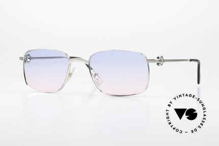Cartier Temper 90's Frame Brushed Platinum Details