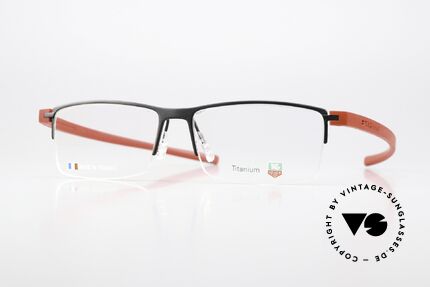 Tag Heuer 3921 Reflex Semi Rimmed Titanium Frame Details