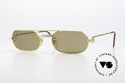 Cartier MUST Santos - M Elton John 80's Sunglasses Details
