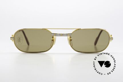 Cartier MUST Santos - M Elton John 80's Sunglasses, this pair with the SANTOS decor in M size 55/20, 140, Made for Men