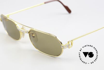 Cartier MUST Santos - M Elton John 80's Sunglasses, 22ct gold-plated frame (like all old Cartier originals), Made for Men