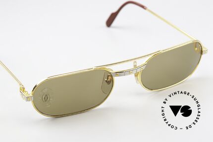 Cartier MUST Santos - M Elton John 80's Sunglasses, unworn with orig. packing (very rare in this condition), Made for Men