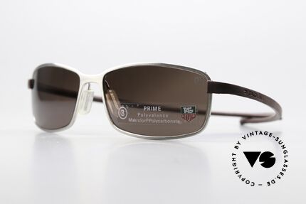 Tag Heuer 2019 Reflex Polycarbonate Sun Lenses, with “racing” temples made of elastomer rubber, Made for Men
