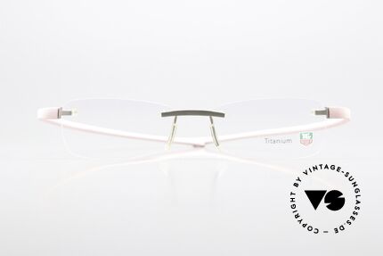 Tag Heuer 3107 Reflex Titanium Specs Rimless, extremely sporty rimless glasses for gentlemen, Made for Men