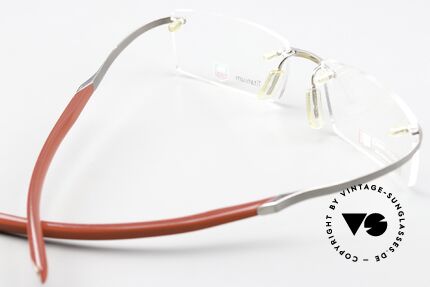 Tag Heuer 0302 Reflex Reflex Metallic Temples, unworn NOS; TITANIUM / red, MADE IN FRANCE, Made for Men
