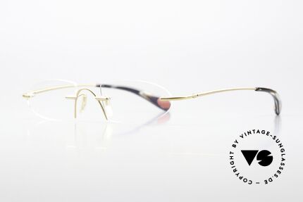 Bugatti 356 Odotype Sporty Men's Specs Rimless, ergonomic metal frame with spring hinges, Made for Men