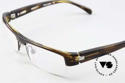 Starck Eyes P0836 Men's Frame For Connoisseurs, half rimless & now a much sought-after vintage model, Made for Men