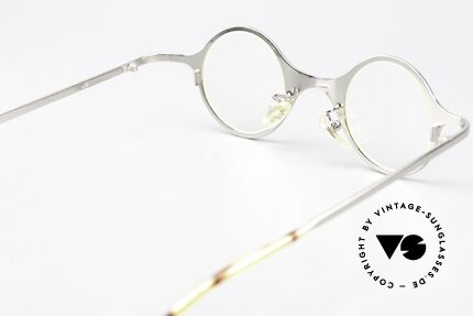 L.A. Eyeworks Steincrump Small Round Frame 1998, lens height = 35mm = also suitable for progressive lenses, Made for Men and Women