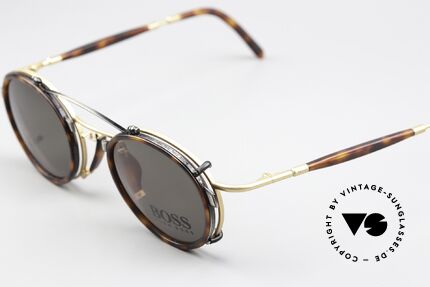 BOSS 4707 Sun Clip Panto Frame 90's, timeless design and elegant combination of colors, Made for Men