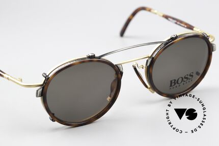 BOSS 4707 Sun Clip Panto Frame 90's, unworn, NOS (like all our frames with a sun clip), Made for Men