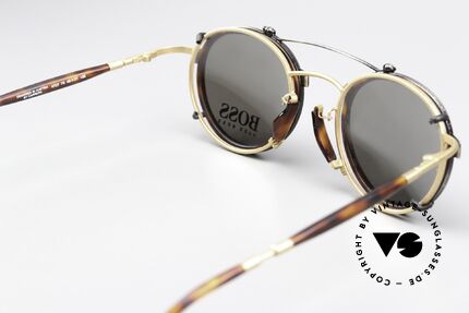 BOSS 4707 Sun Clip Panto Frame 90's, a 30 years old ORIGINAL; size 48-21, 135mm temple, Made for Men