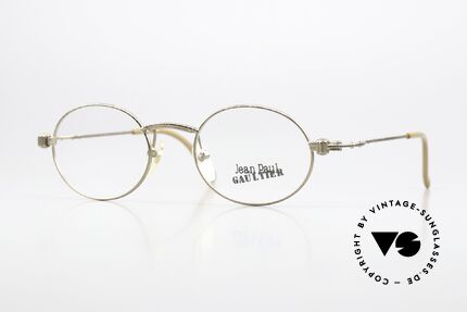 Jean Paul Gaultier 55-6105 Vintage Frame Antique Gold Details
