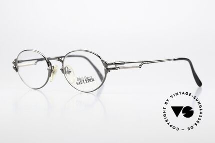 Jean Paul Gaultier 55-4173 Oval Eyewear From 1997, high-end quality and fancy details (in size 47/19, 140), Made for Men and Women