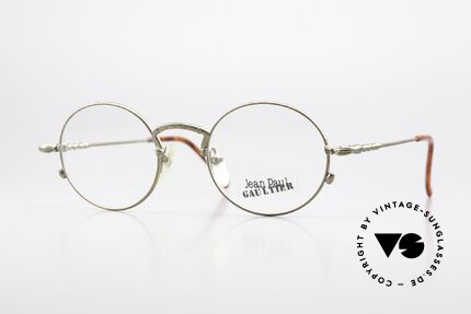 Jean Paul Gaultier 55-4171 1990's Frame Antique Gold Details