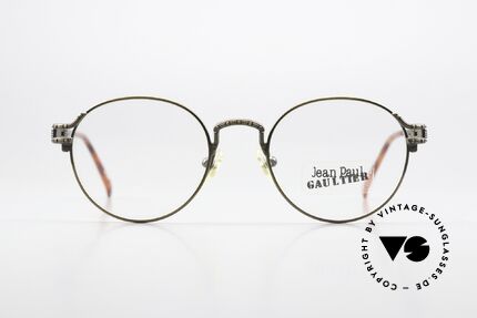 Jean Paul Gaultier 55-4170 Designer Panto Specs 1996, frame appears 'antique gold', size 47/19, 140, Made for Men and Women