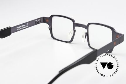 Theo Belgium Sixteen Square Titan Designer Specs, the full rimmed frame can be glazed optionally, Made for Men and Women