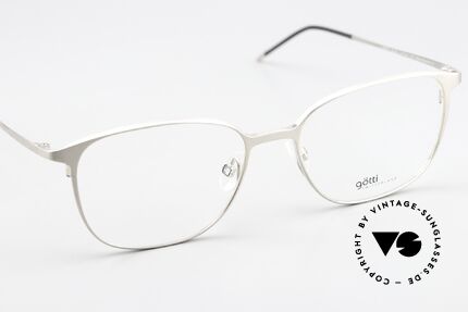 Götti Leos Comfortable Titanium Specs, unworn designer piece from 2016, with hard case, Made for Women