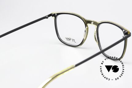 JF Rey JF2745 Unisex Frame Square Panto, here is an interesting model in black/yellow-translucid, Made for Men and Women