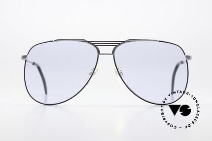 Metzler 0261 Changeable Mineral Lenses, masculine design and coloring (silver/blue/purple), Made for Men