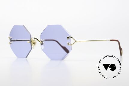 Cartier Rimless Octag One Of A Kind Customized, customized by our optician; MEDIUM size (132mm), Made for Men and Women