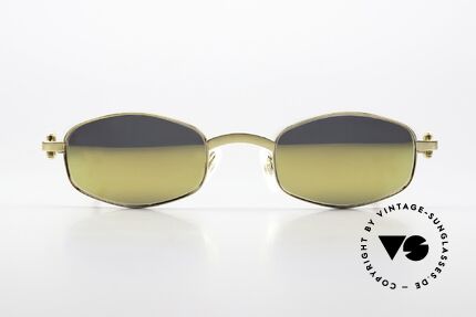 Cartier Ginger Luxury Shades Gold Mirrored, precious and timeless design, in medium size 48°22, Made for Men and Women