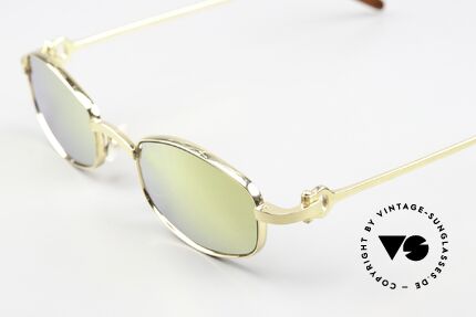 Cartier Ginger Luxury Shades Gold Mirrored, with new GOLD-MIRRORED sun lenses (100% UV), Made for Men and Women