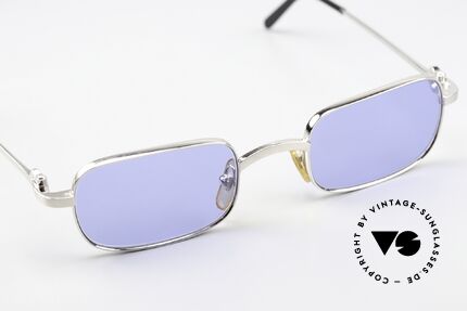 Cartier Dreamer - M Luxury Brushed Platinum, with new blue CR39 sun lenses, 100% UV protection, Made for Men