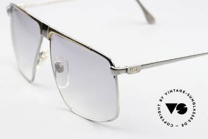 Gucci GG40 22kt Gold-Plated Sunglasses, with the famous Gucci symbol (2 connected stirrups), Made for Men